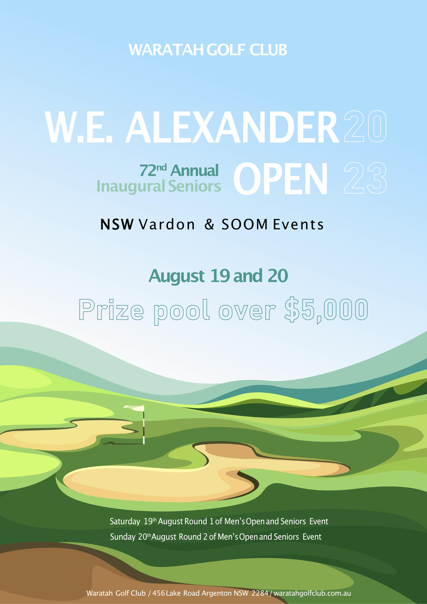 W.E. Alexander Open 2023 Entry Form