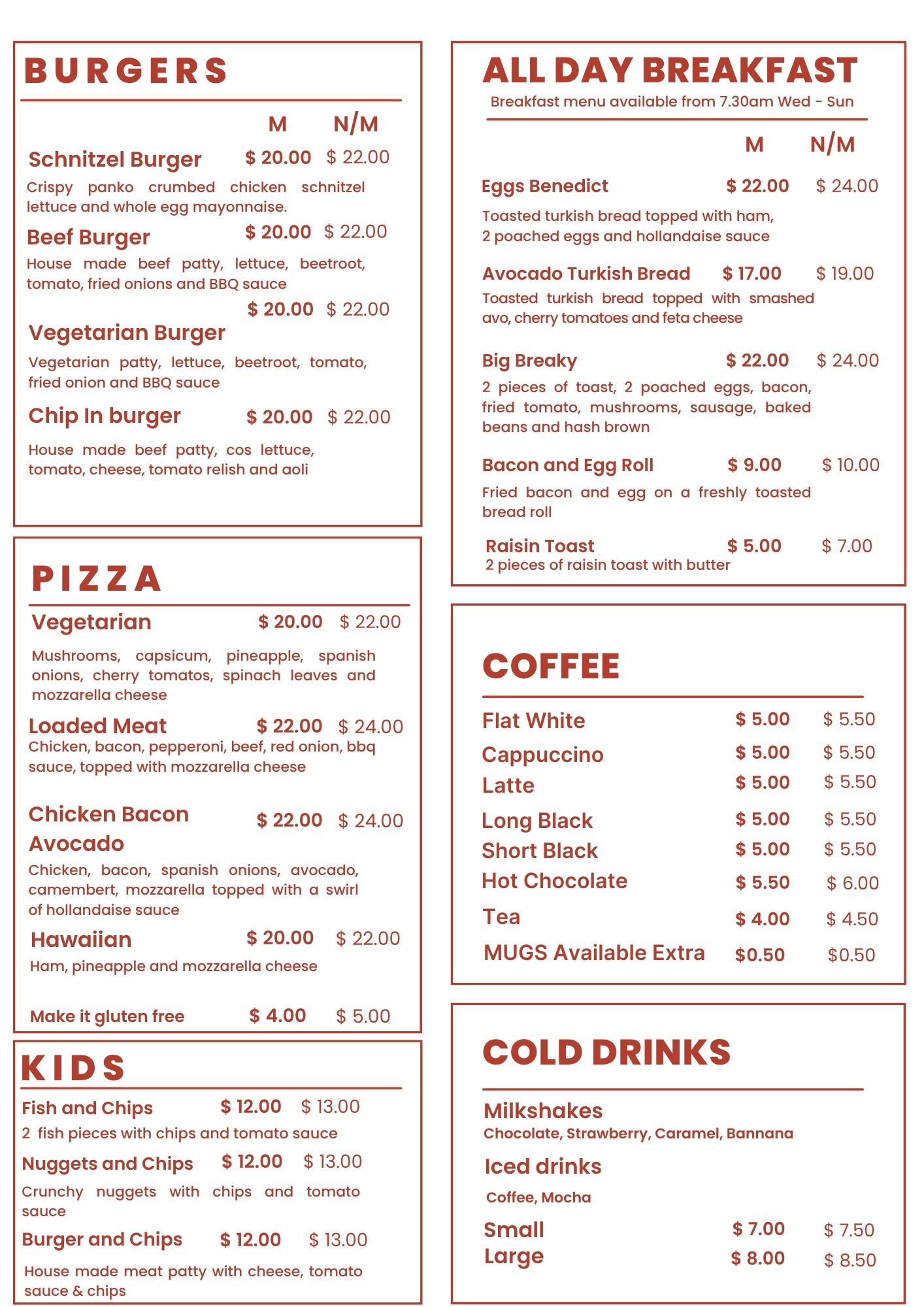 Copy of White Simple Monoline Restaurant Menu (1)