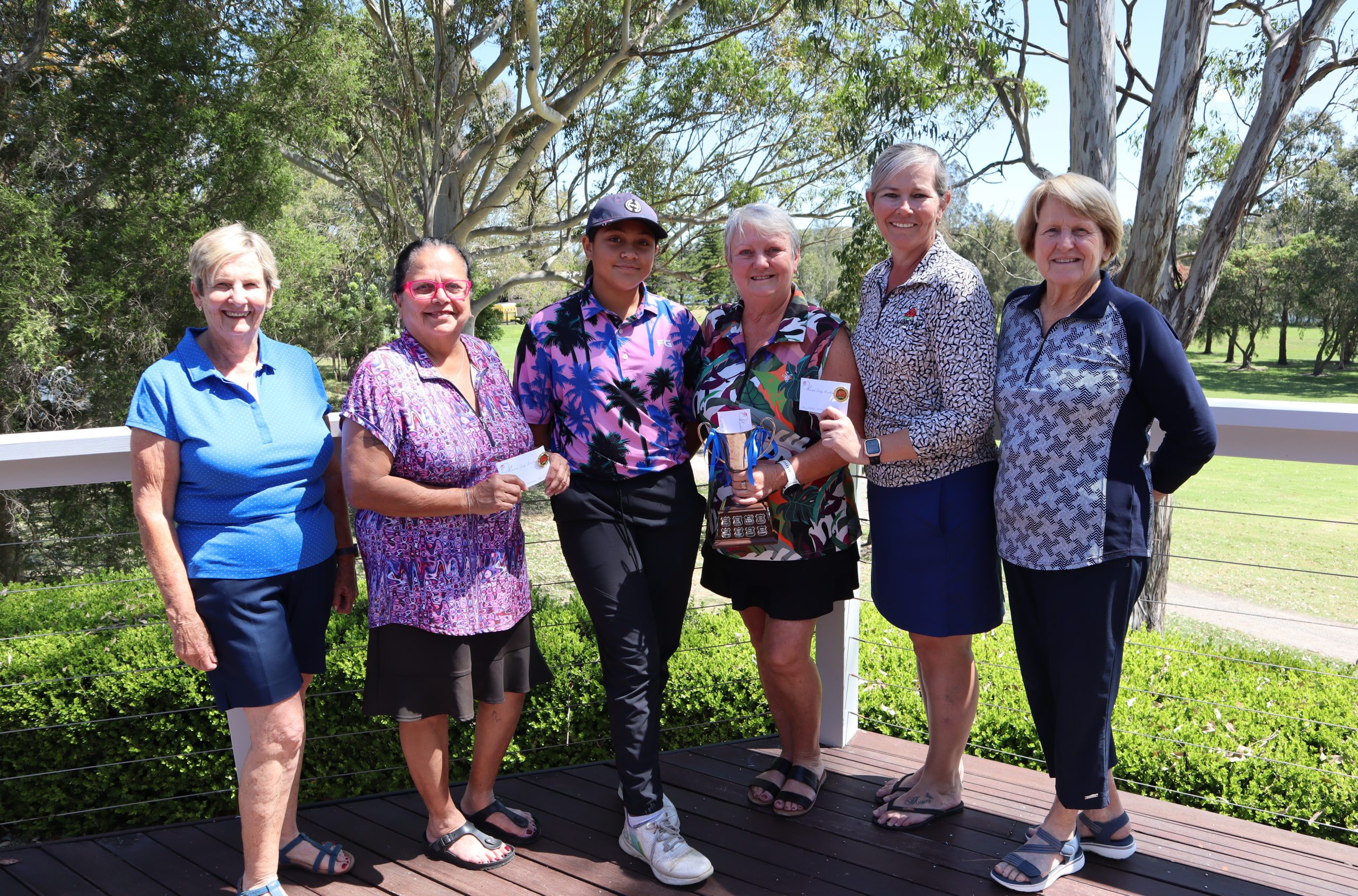 2025 Champions
L-R Div. 3 Christine Muddle, Carole Becklar Div. 1 , Alexis Moanaroa, Deb Plummer, Div. 2 Mindy Simmons, Margaret Godbee