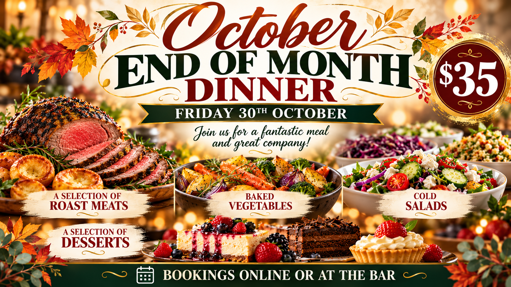 October End-of-Month Dinner Feast